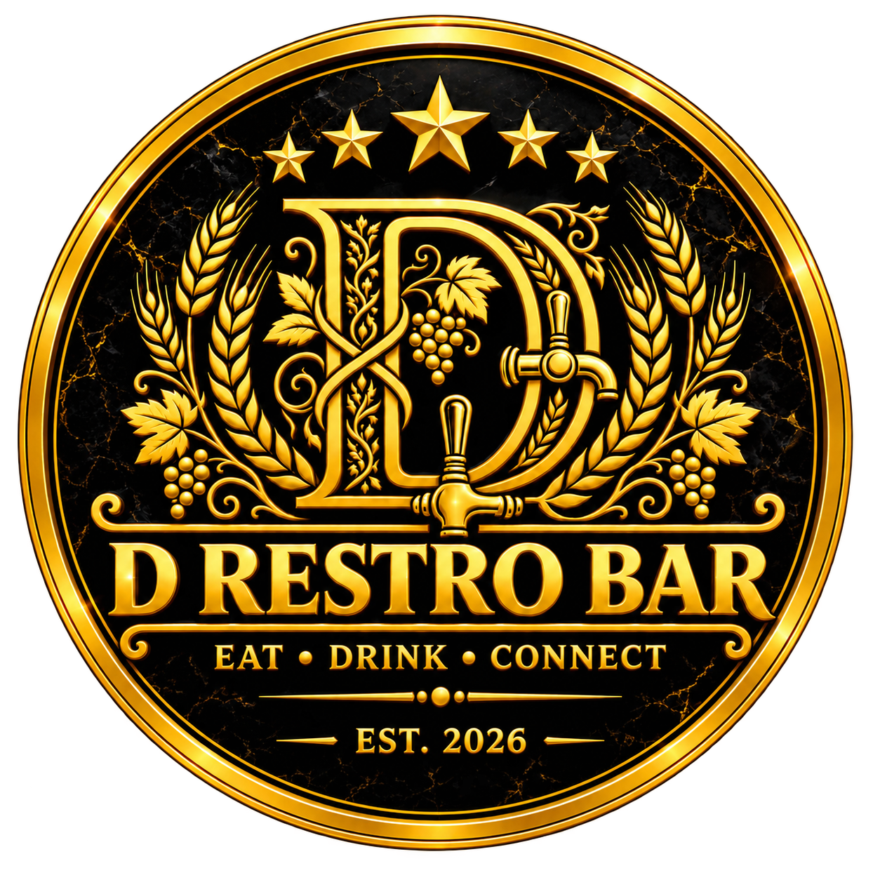 D RESTRO BAR logo